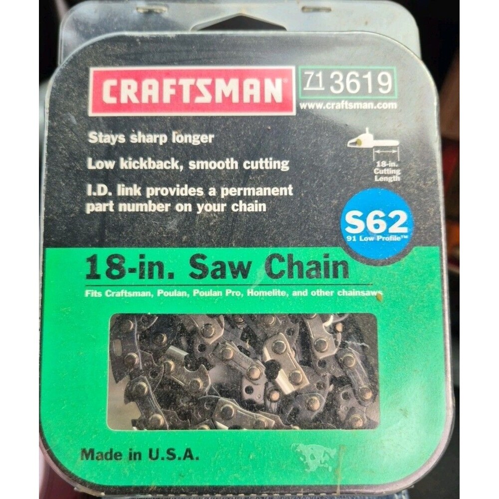 BRAND NEW Craftsman 18" Saw Chain 713619 S62